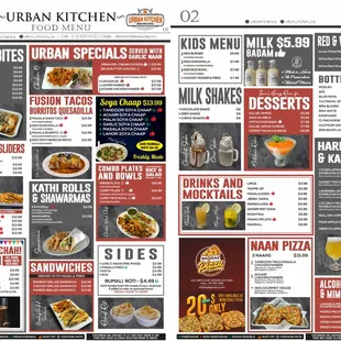 New menu