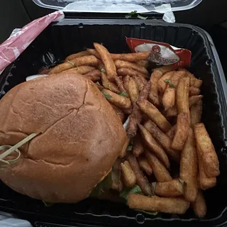 Paneer Zinger Burger (Spicy)