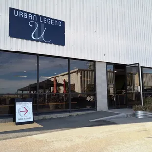 the outside of the building