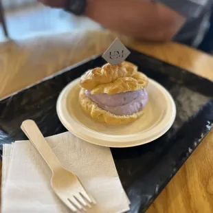 Ube Cream Puff