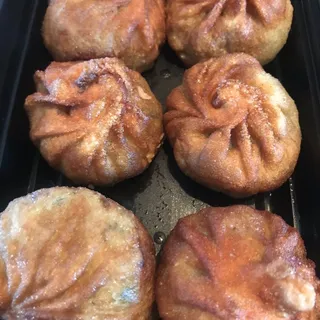 6 Piece Fried Vegan Momos