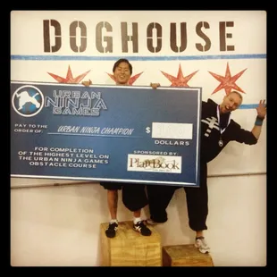 The adult winners of the weekend