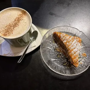 Baklava and a Dirty Chai Latte!