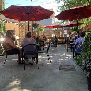 Another view of the patio from where we sat