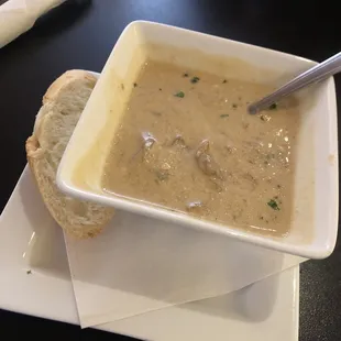 Mushroom, Caramelized Onion &amp; Brie Soup