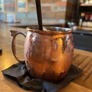 Hubbie&apos;s favorite cocktail: Urban Mule Figenza Fig&apos; vodka, Ginger beer, fresh lime