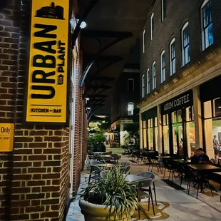 outside