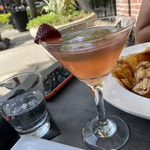 Strawberry Basil Gin Martini