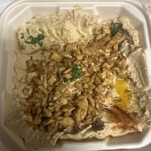 Meaty Hummus and Pita Combo