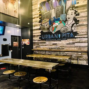 the interior of a restaurant