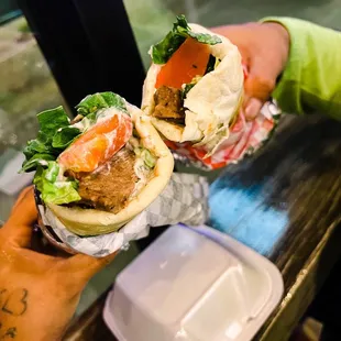 Gyro Sandwich with Tzatziki Sauce