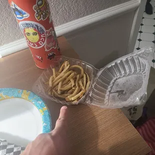 4$ amount of our franchfrys order