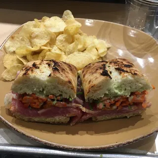 Seared Wild Ahi Tuna Sandwich