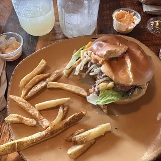 Grass Fed Double Cheeseburger Fries