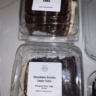 Chocolate Vanilla Layer Cake