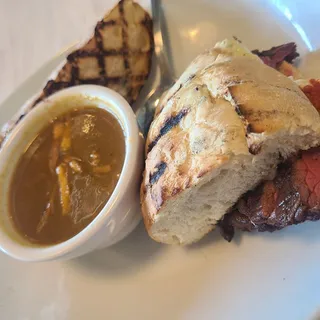 Half Grilled Steak Sandwich Combo