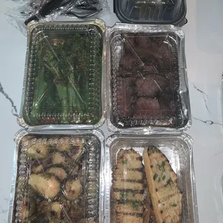 Grilled Grass Fed Steak Family Meal