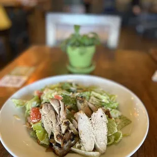 a plate of food on a table