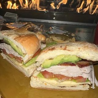 Turkey Avocado Club Sandwich