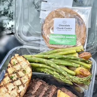 Grilled Grass Fed Steak Plate