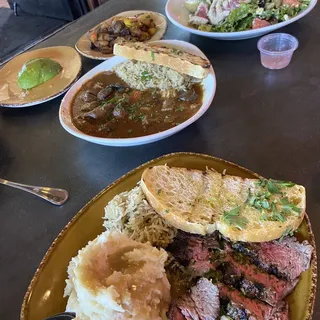 Chimichurri Grass Fed Steak Family Meal