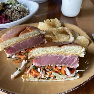 Seared Wild Ahi Tuna Sandwich