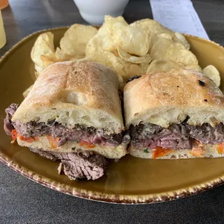Grilled Grass Fed Steak Sandwich