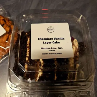 Chocolate Vanilla Layer Cake