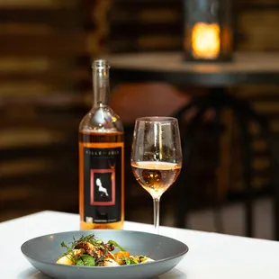 Grilled Octopus paired with Fille de Joie (Rosé)