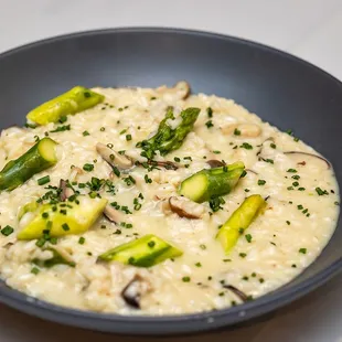 Asparagus &amp; Wild Mushroom Risotto