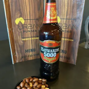 We serve one order of perfectly spiced peanuts with the order of beer