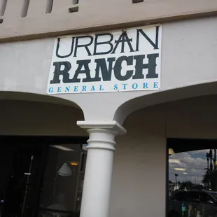 In the corner of the mall