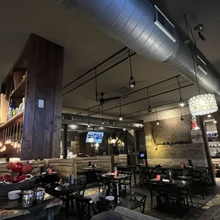 Downstairs dining area