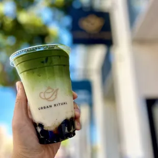 Matcha Toffee w/ Boba