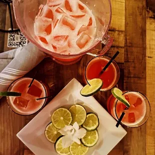 Strawberry margaritas