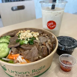 12/14/22 Grilled pork vermicelli salad