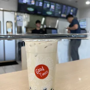 12/14/22 House milk tea with boba