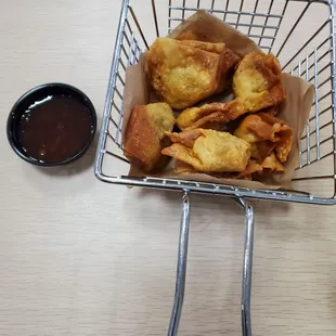 Crispy fried wontons!