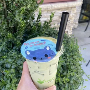 Matcha milk tea