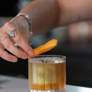 Blake&apos;s Old Fashioned is the customer favorite at Urban Rooftop!