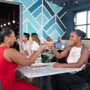 Cocktails with friends at Urban Rooftop