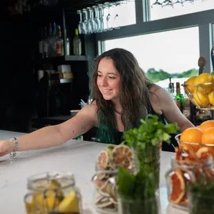 Friendly bartenders and downtown views at Urban Rooftop