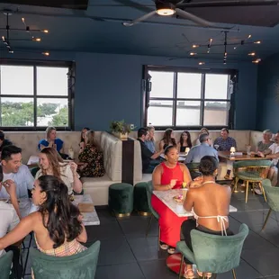 Indoor seating at the Urban Rooftop