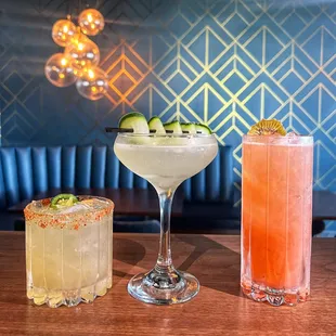 Try our summer cocktail menu and enjoy indoor seating during the summer until the sunset!