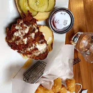 Nashville hot chicken sandwich