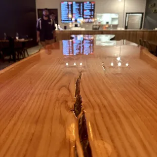 Inside the restaurant.