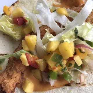 Three Crispy Fish Taco Meal