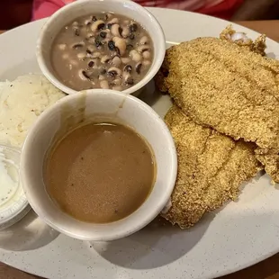 Catfish Fillet with Black-eye peas