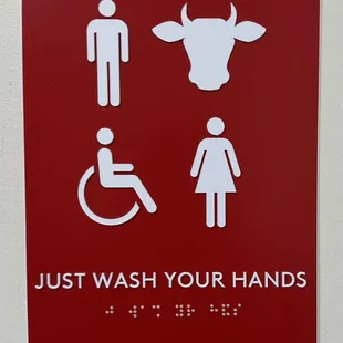 Gotta love an establishment with unisex bathrooms and a sense of humor!