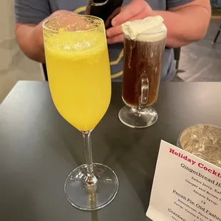 Freshly squeezed oj mimosa